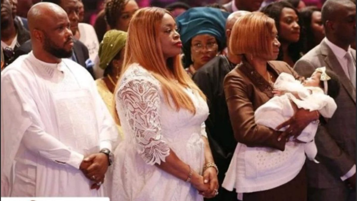 Sinach And Her Husband Dedicate Their Child In Church