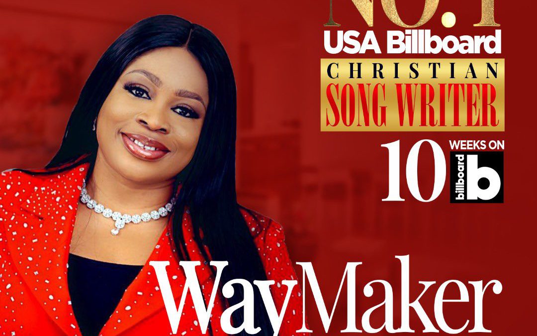 Sinach breaks another record: #1 for 10 weeks