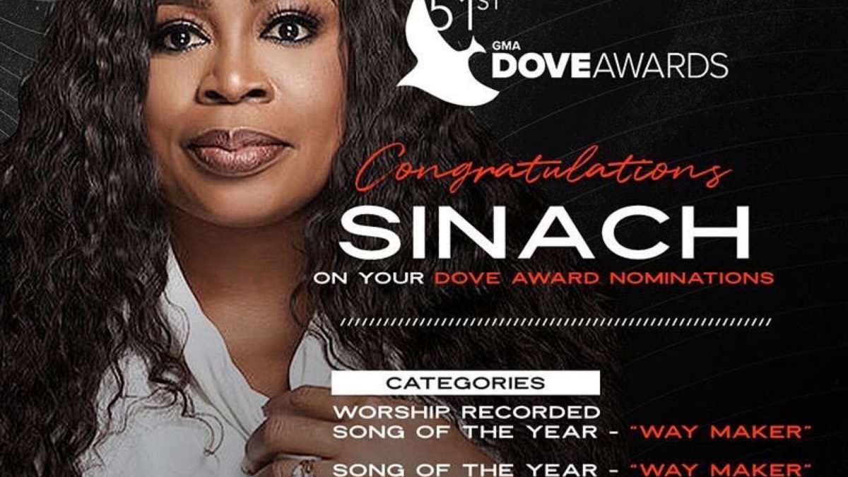 Sinach nominated for three GMA Awards