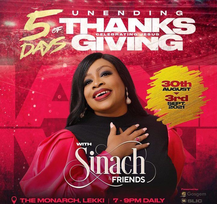 Sinach presents 5 Days of Unending Thanksgiving